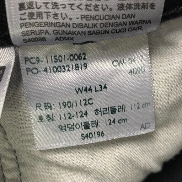 Levi's 501 Jeans Men's 44 x 34 Fits 44 x 31 Black Stretch Denim Button Fly - Picture 9 of 14